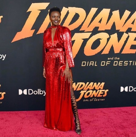 Shaunette Renée Wilson at the premiere of the movie Indiana Jones. 